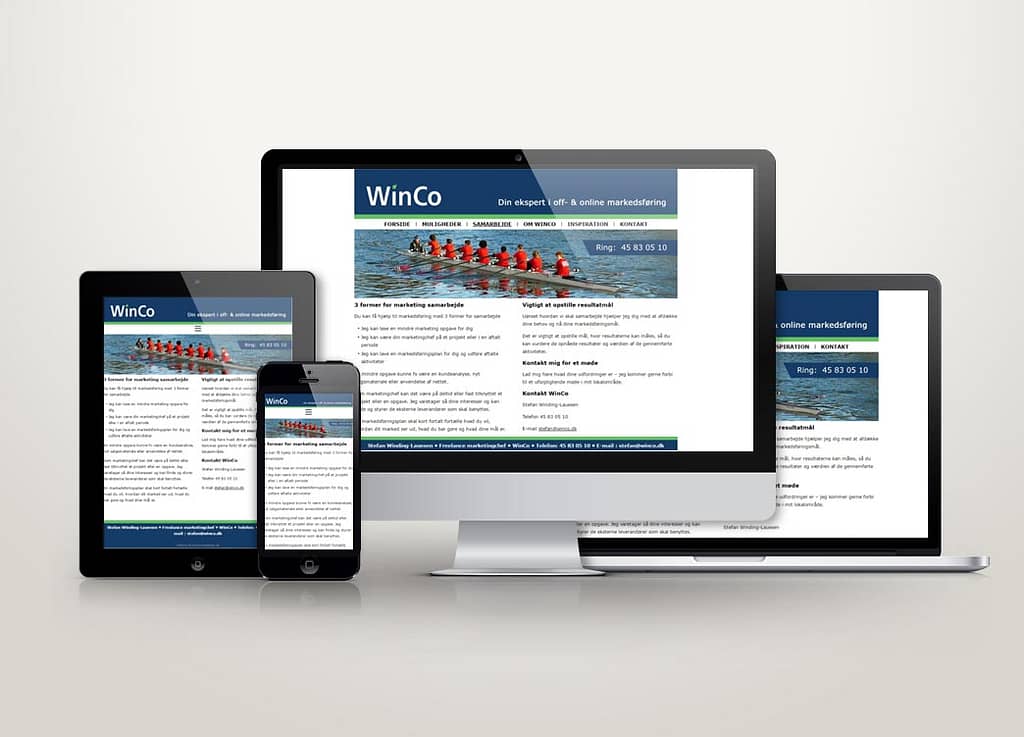 Ny hjemmeside til marketingschef Stefan Winding-Lauesen - WinCo