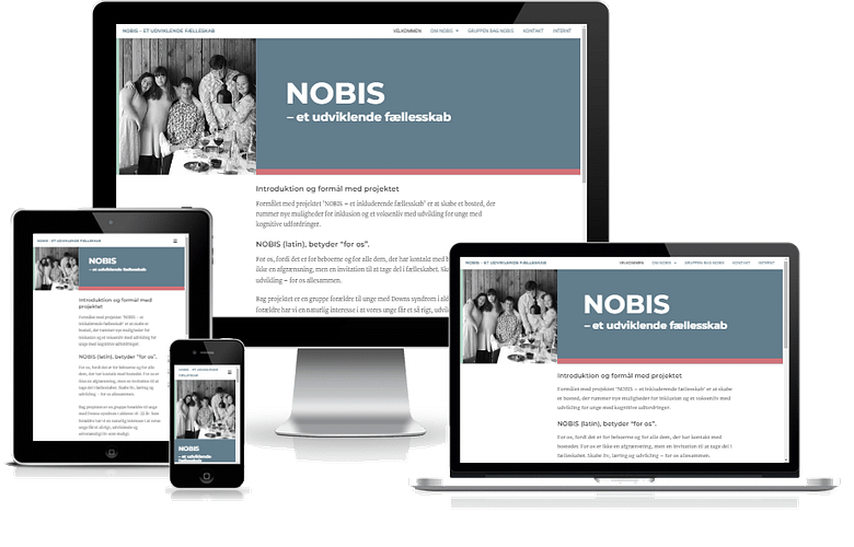 WordPress design København til Bostedet Nobis