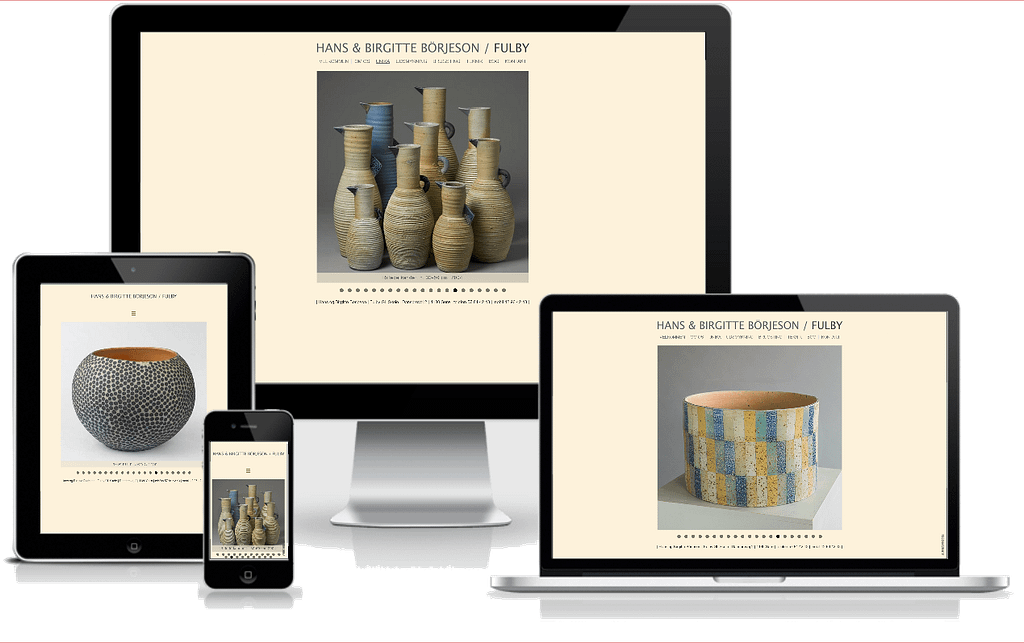 hjemmeside fulby keramik og stentøj wordpress design
