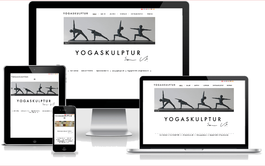 hjemmeside yoga skulptur billedhugger wordpress design