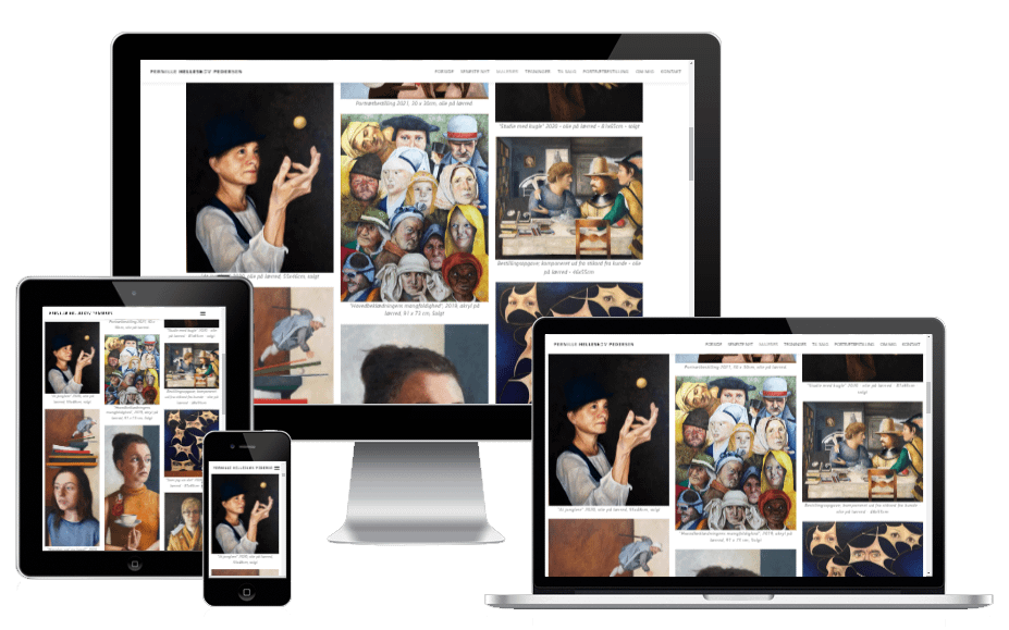 Design Ny Wordpress Hjemmeside Maler Pernille Helleskov