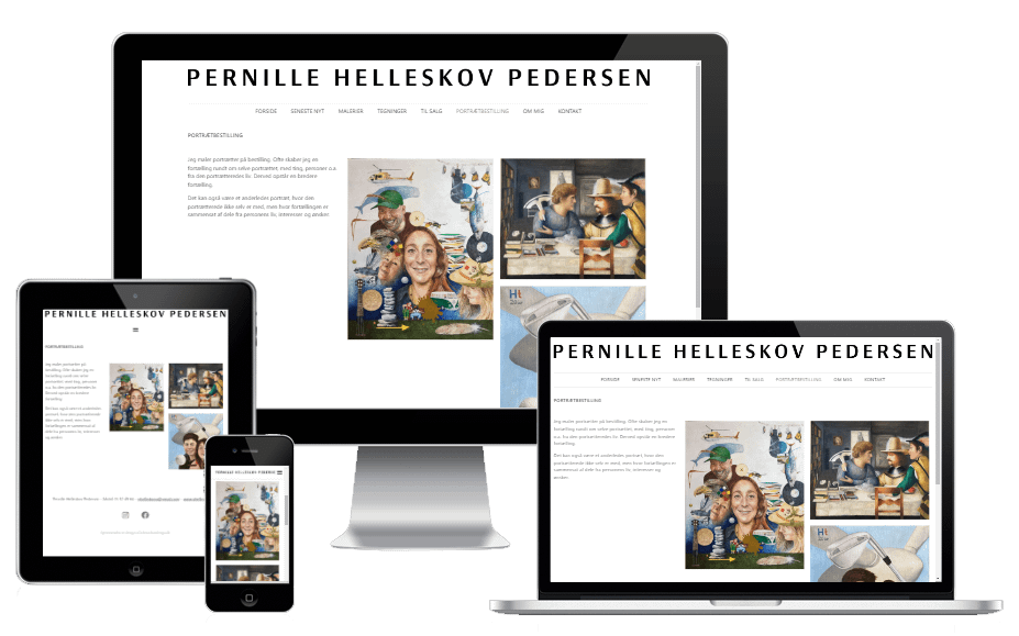 Design Ny Wordpress Hjemmeside Maler Pernille Helleskov 02