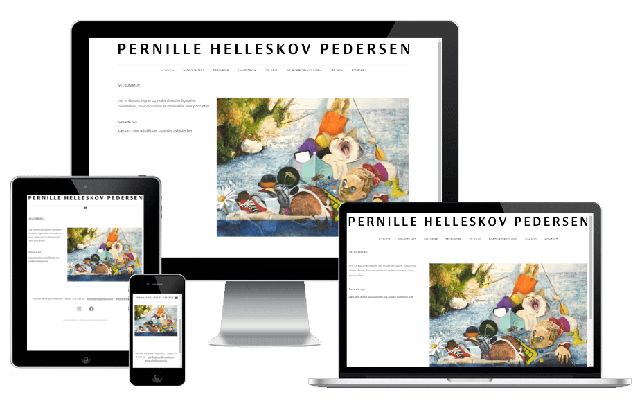 Design Ny Wordpress Hjemmeside Maler Pernille Helleskov 06