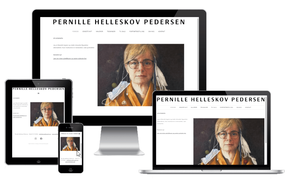 Design Ny Wordpress Hjemmeside Maler Pernille Helleskov 07