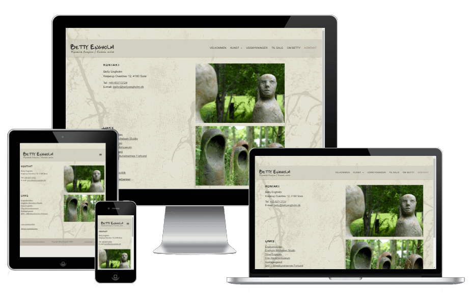 Ny Wordpress Hjemmeside Billedhugger Stentoej Betty Engholm