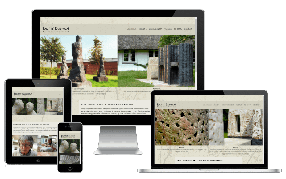 Ny Wordpress Hjemmeside Billedhugger Stentoej Betty Engholm