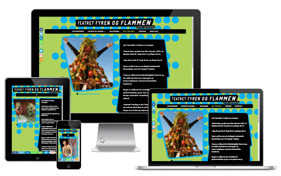 Ny Wordpress Hjemmeside Boerneteater Fyren Og Flammen 01