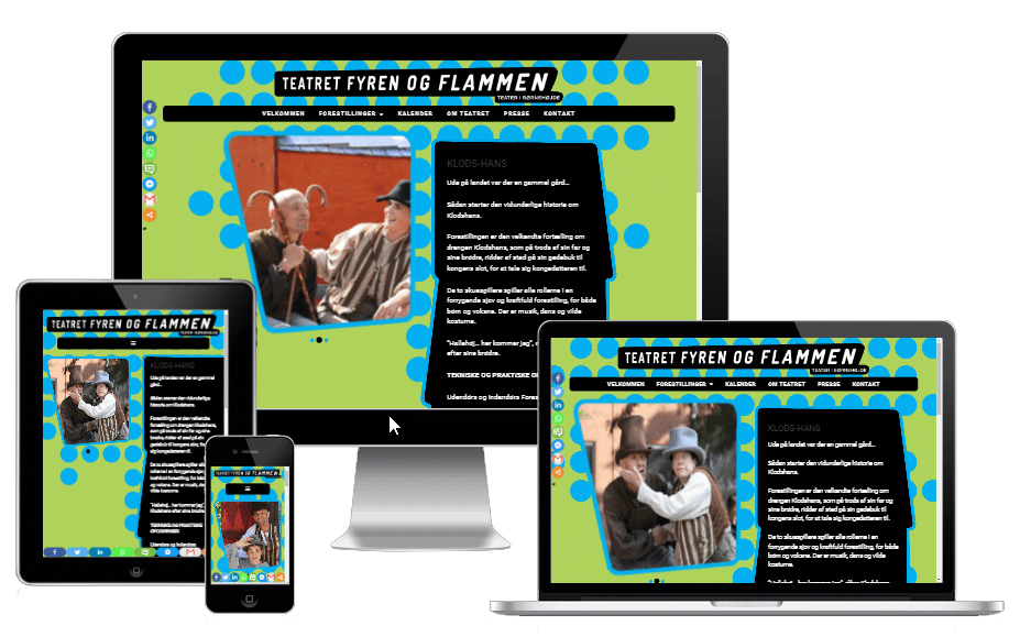 Ny Wordpress Hjemmeside Boerneteater Fyren Og Flammen 02