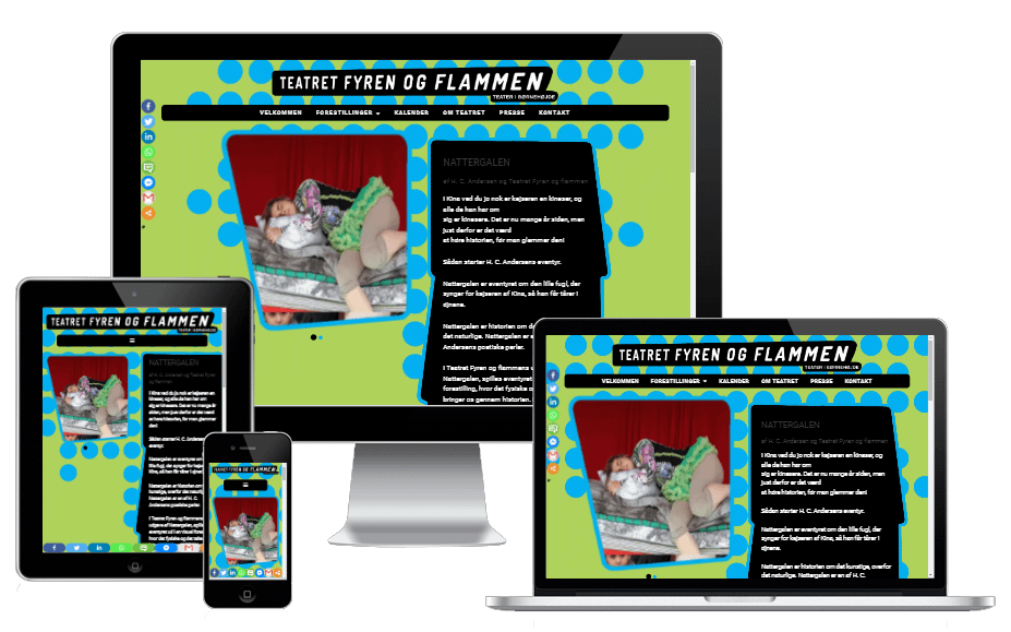 Ny Wordpress Hjemmeside Boerneteater Fyren Og Flammen 04