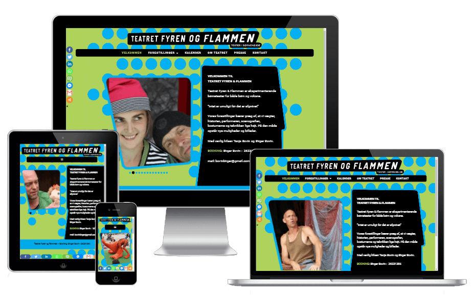 Ny Wordpress Hjemmeside Boerneteater Fyren Og Flammen