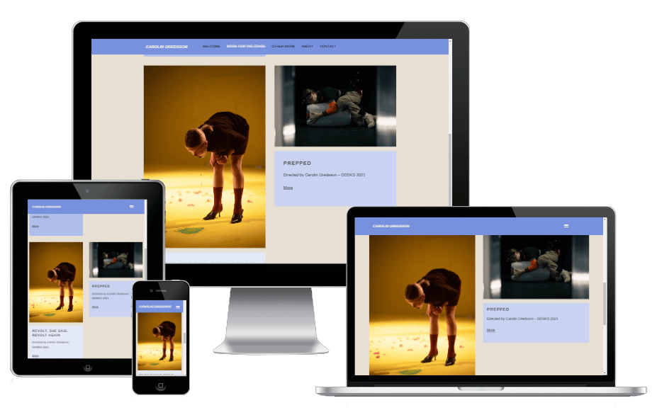 Ny Wordpress Hjemmeside Design Teaterinstruktoer Carolin Oredsson02