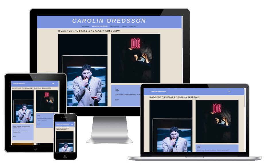 Ny Wordpress Hjemmeside Design Teaterinstruktoer Carolin Oredsson03