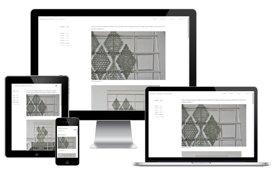Ny Wordpress Hjemmeside Designer Kunstner Maria Sparre Petersen 03
