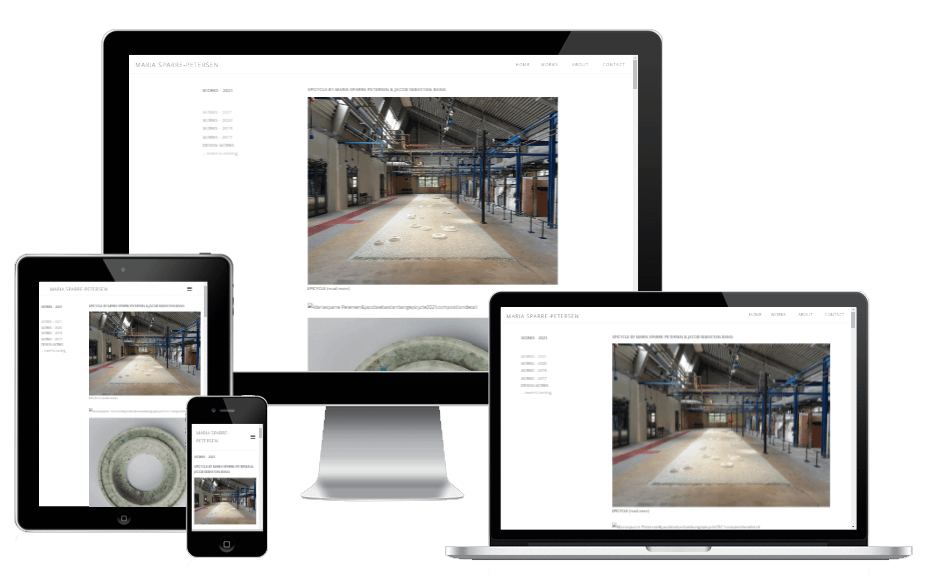 Ny Wordpress Hjemmeside Designer Kunstner Maria Sparre Petersen 06