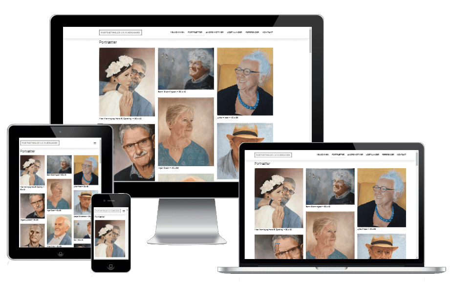 Portrætmaler Lis Kjærgaard