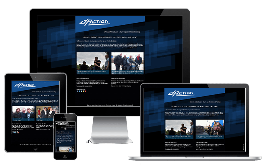 Ny Wordpress Hjemmeside Stuntman Dennis Albrethsen