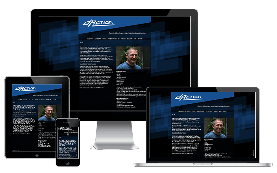 Ny Wordpress Hjemmeside Stuntman Dennis Albrethsen 02