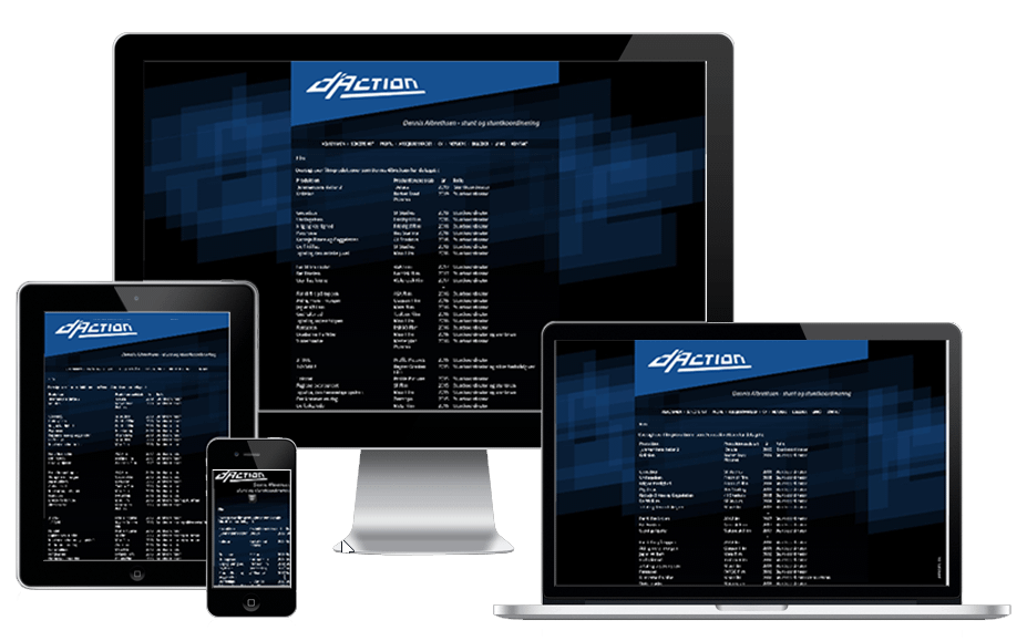 Ny Wordpress Hjemmeside Stuntman Dennis Albrethsen 04