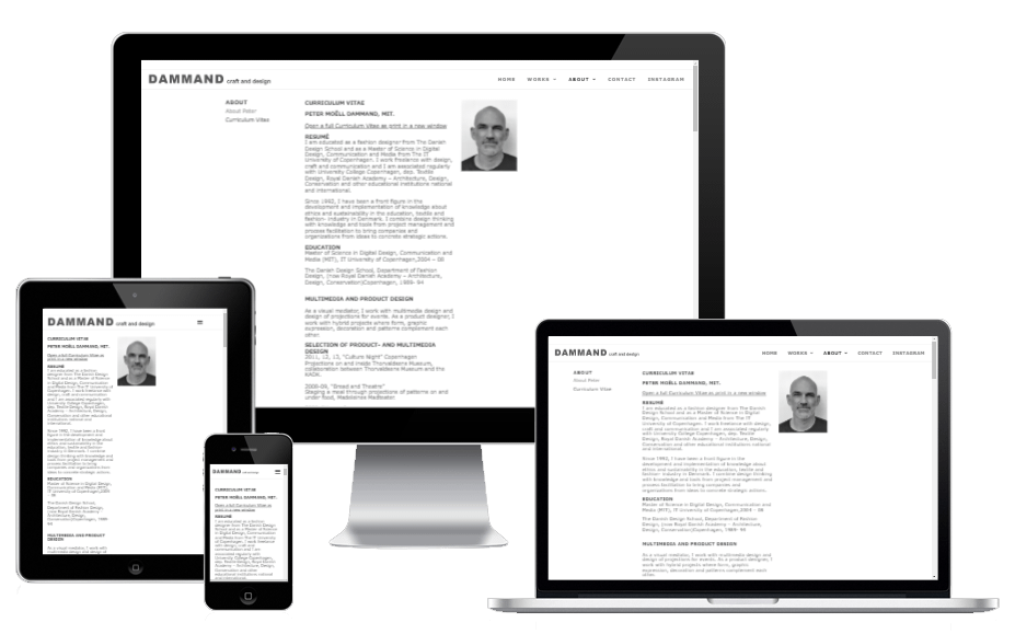 Wordpress Kunstner Hjemmeside Dammand Designer 15