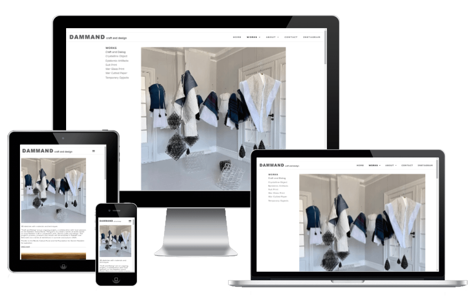 Wordpress Kunstner Hjemmeside Dammand Designer 19