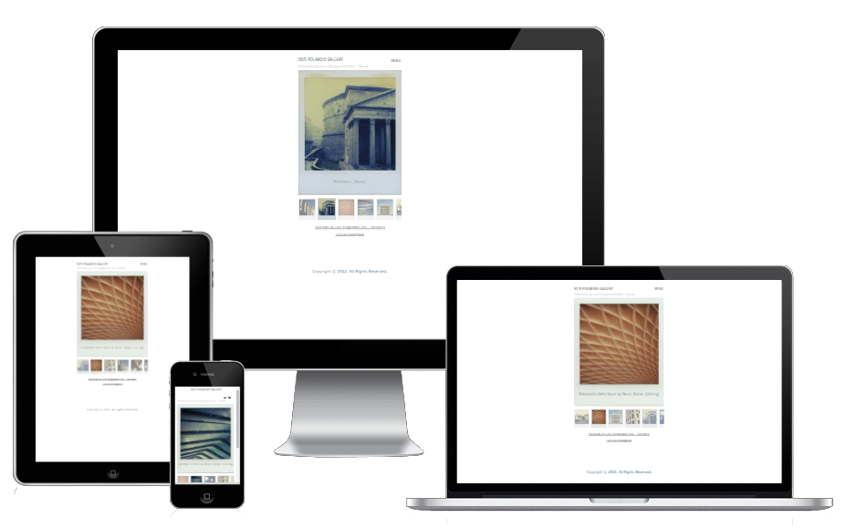 Wordpress Polaroid Online Gallery Hjemmeside 10