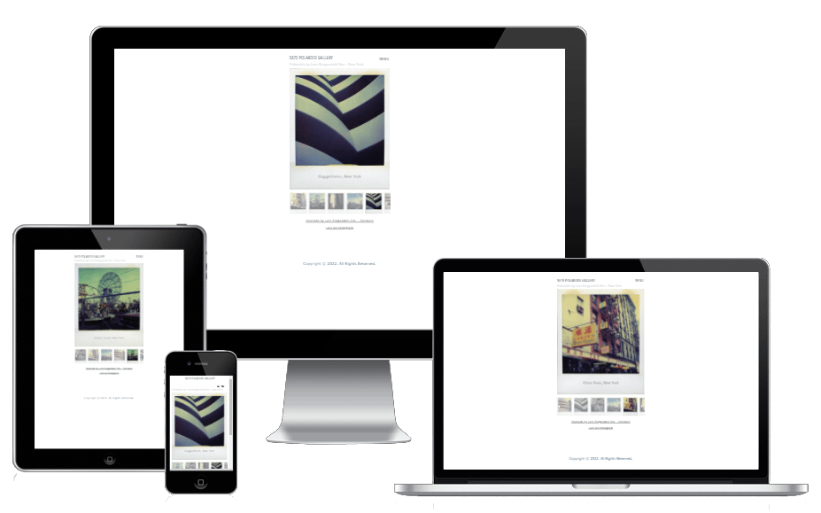 Wordpress Polaroid Online Gallery Hjemmeside 12