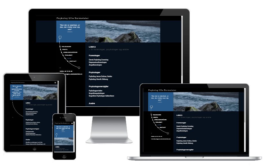 Ny hjemmeside til psykolog i København - Psykolog Ulla Burmeister, Nørrebro & Østerbro