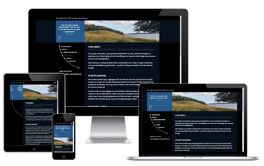 Ny hjemmeside til psykolog i København - Psykolog Ulla Burmeister, Nørrebro & Østerbro