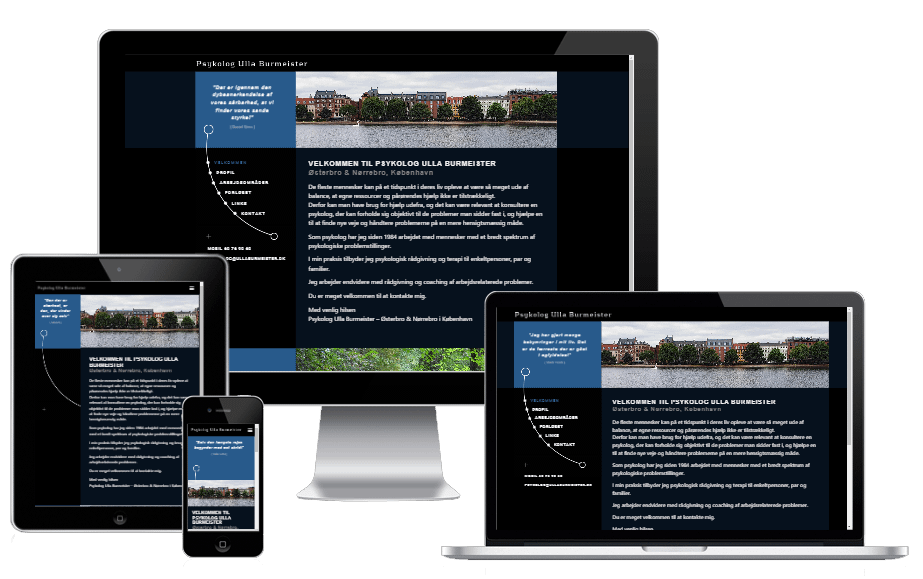 Ny hjemmeside til psykolog i København - Psykolog Ulla Burmeister, Nørrebro & Østerbro