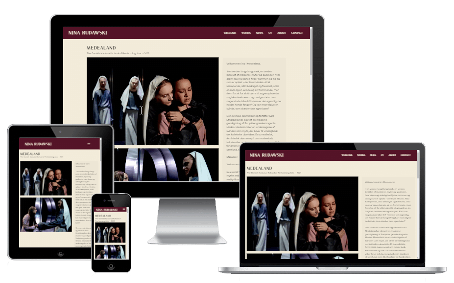 Teater Instruktoer Ny Hjemmeside Nina Rudawski Wordpress 02