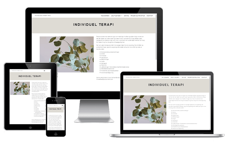 Ny Hjemmeside Psykolog Linnea Faxe 01