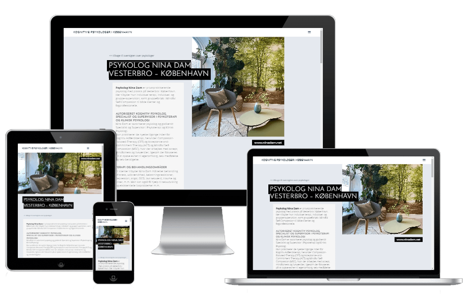 Ny Hjemmeside Psykolog Oversigt Kognitiv Psykolog Koebenhavn
