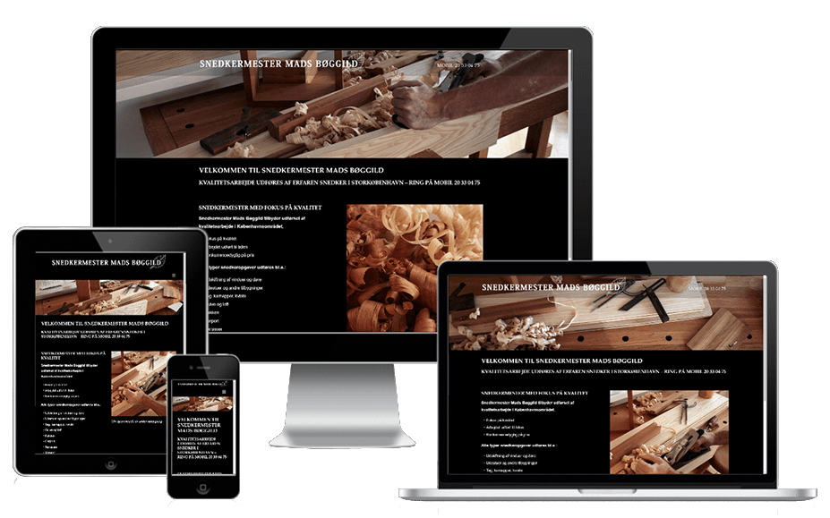 Haandvaerker Hjemmeside Snedker Wordpress Design 3