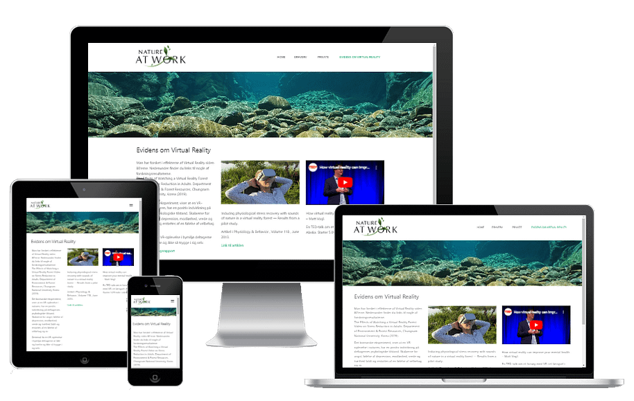 Ny Hjemmeside Virtual Reality Nature At Work