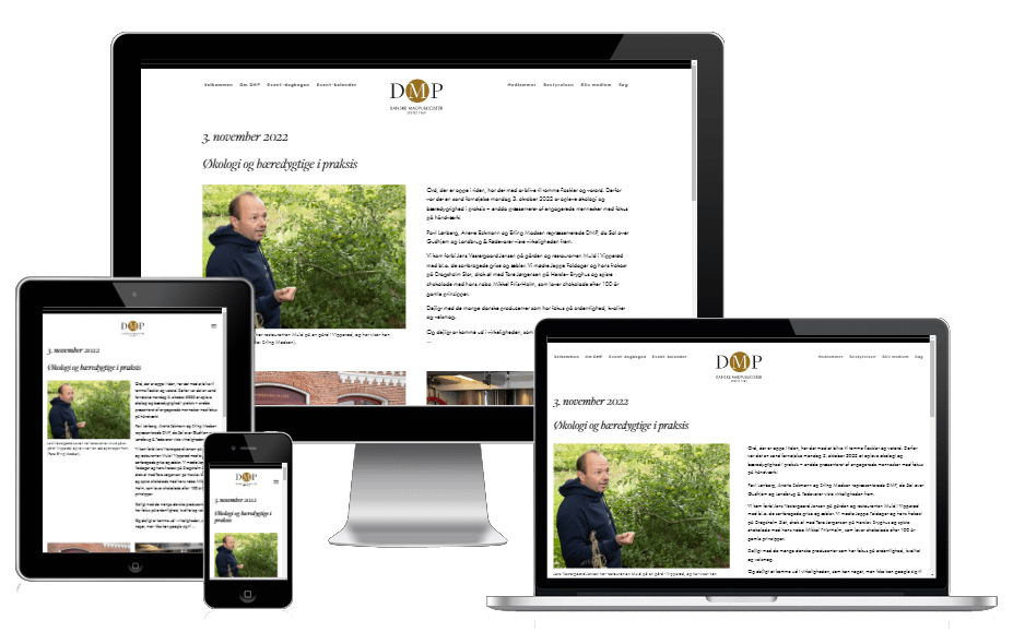 Ny Hjemmeside Danske Madpublicister Wordpress Design 3
