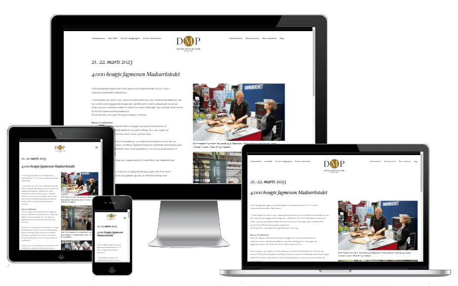 Ny Hjemmeside Danske Madpublicister Wordpress Design 6