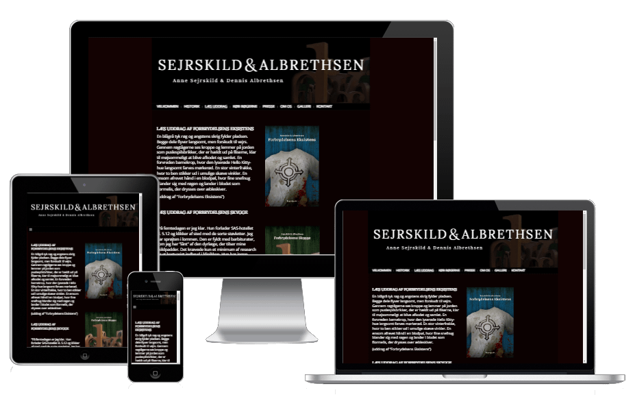 Ny Hjemmeside Til Forfattere Wordpress Design 2