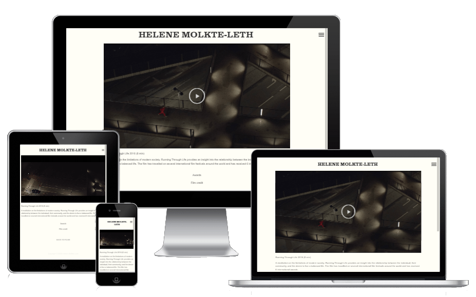Ny Hjemmeside Til Instruktoer Helene Moltke Leth Wordpress Design 2