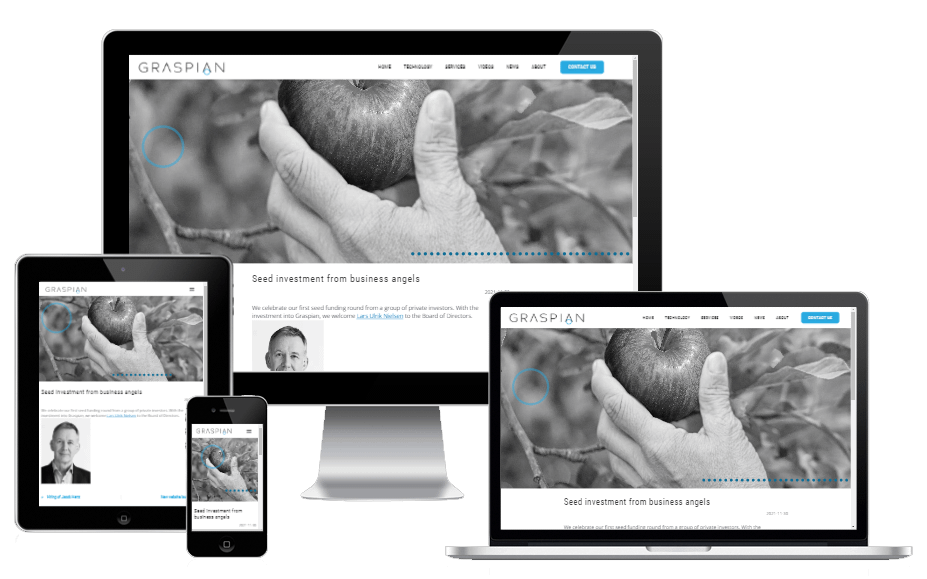 Ny Hjemmeside Til Robotvirksomhed Graspian Wordpress Design 3