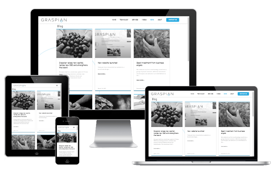 Ny Hjemmeside Til Robotvirksomhed Graspian Wordpress Design 5