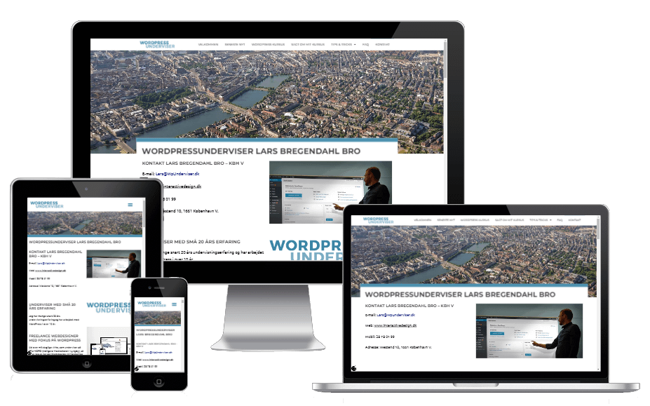 Ny Hjemmeside Til Wpunderviser Wordpress Design 1