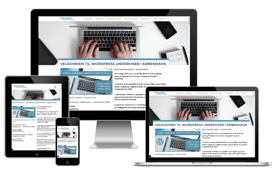 Ny Hjemmeside Til Wpunderviser Wordpress Design 3
