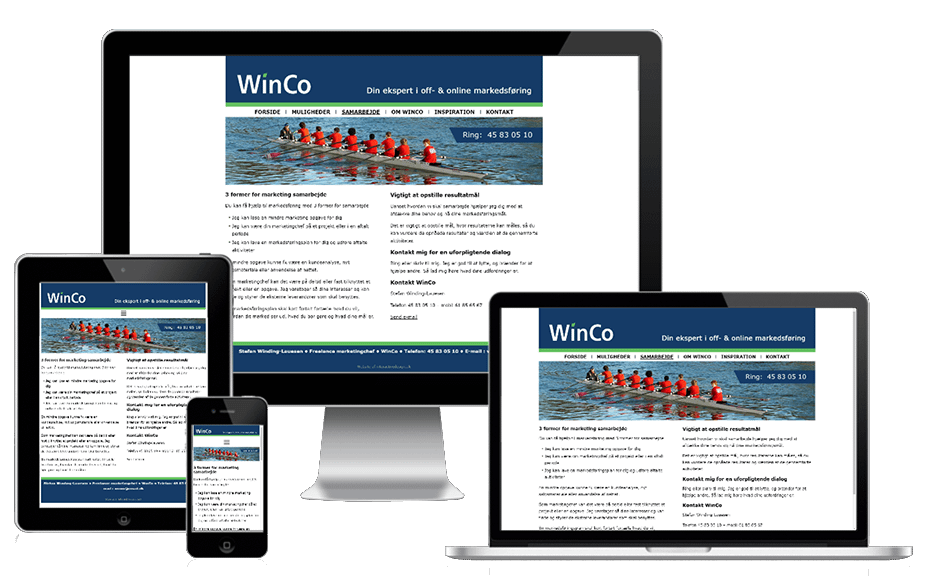 Ny Hjemmeside Winco Wordpress Design 2