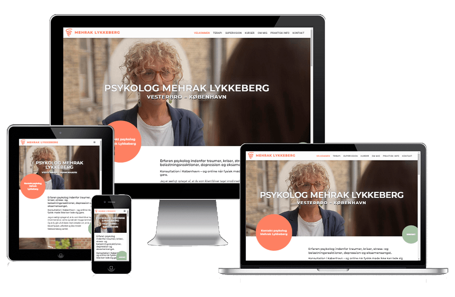 Ny Hjemmeside Til Psykolog Mehrak Lykkeberg.wordpress Webdesign 5