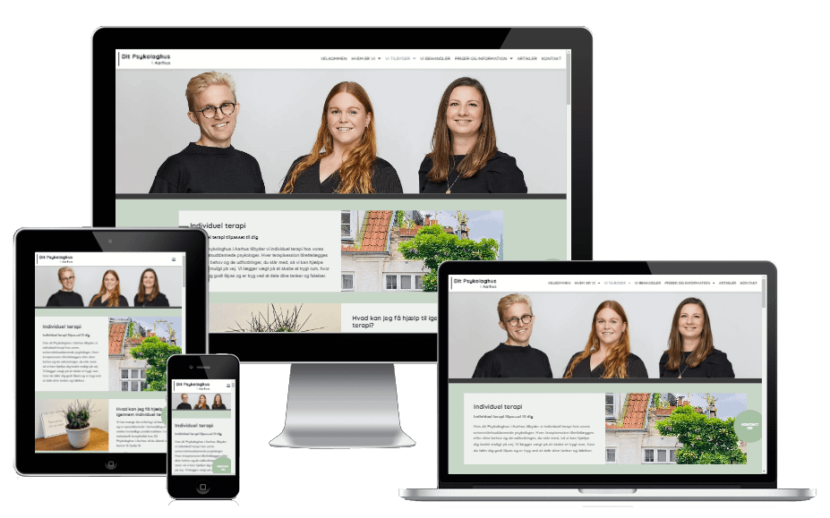 Ny hjemmeside til psykologerne i Dit Psykologhus i Aarhus