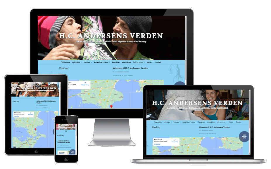 ny hjemmeside til teater-parken h.C. Andersens Verden