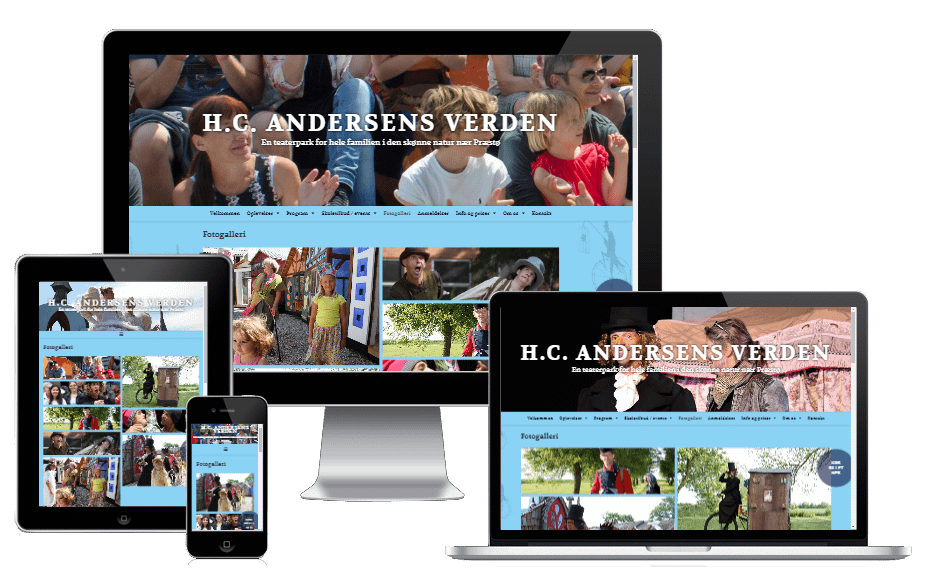 ny hjemmeside til teater-parken h.C. Andersens Verden