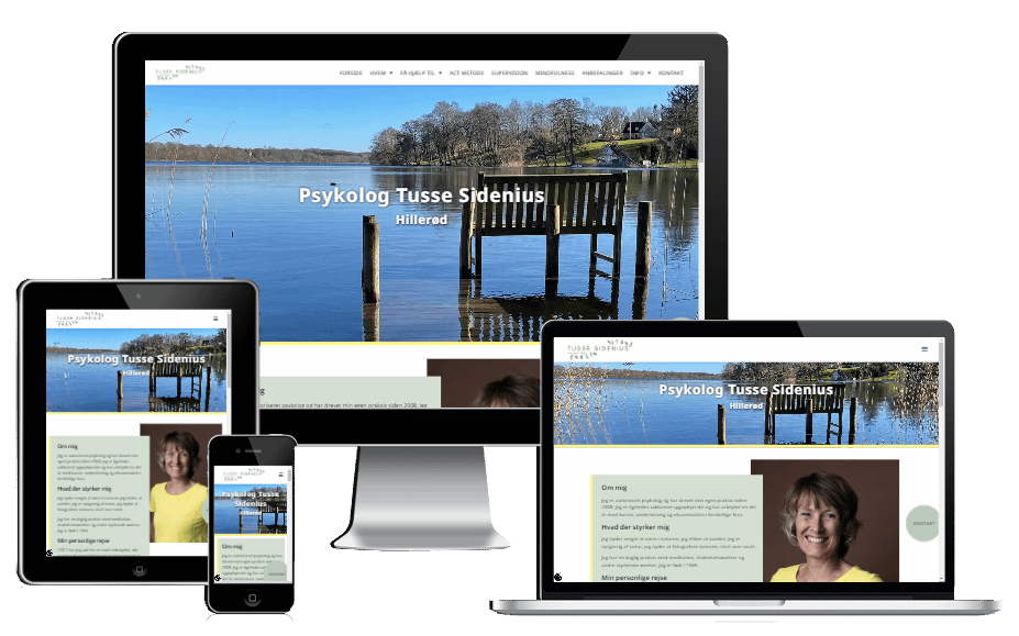 Ny Hjemmeside i WordPress Psykolog Tusse Hillerød