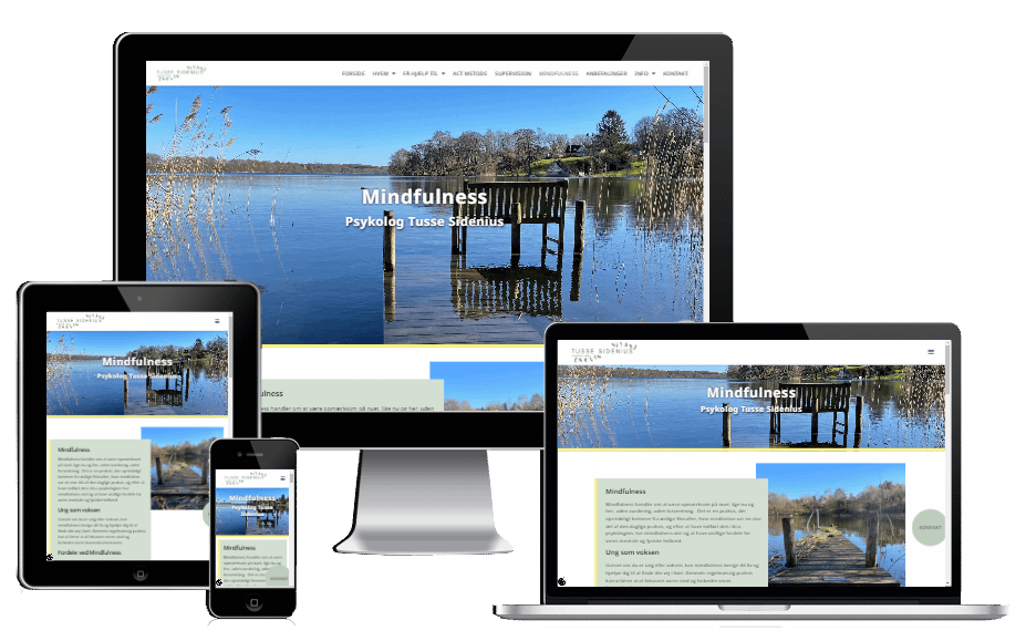 Ny Hjemmeside i WordPress Psykolog Tusse Hillerød