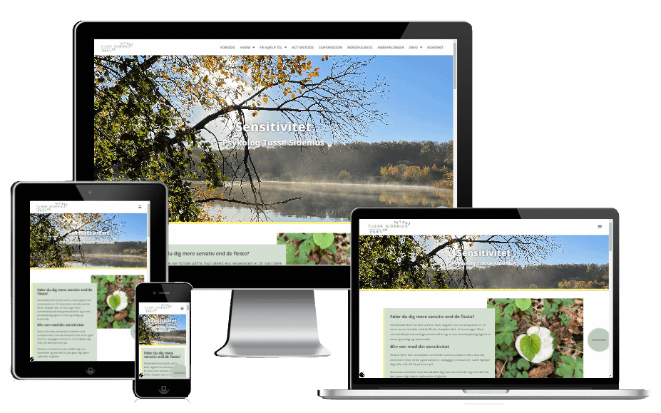 Ny Hjemmeside i WordPress Psykolog Tusse Hillerød